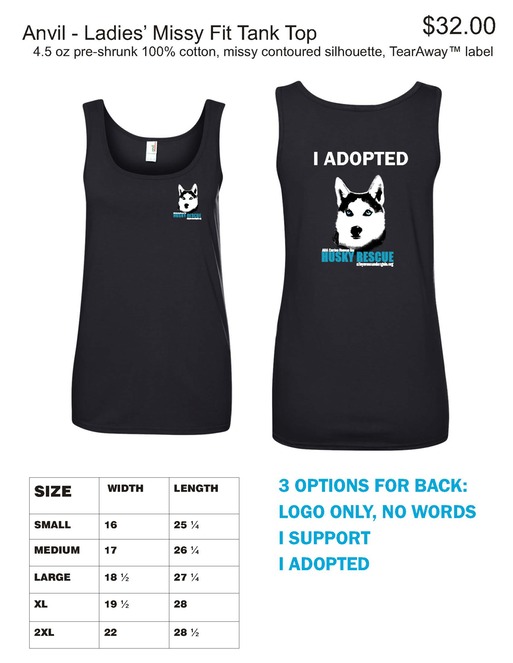 Anvil Ladies Missy Tank $32 Black